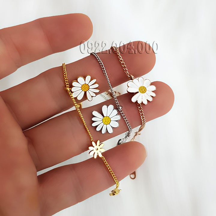 Lắc tay nữ, lắc tay bông cúc titan LZ1567