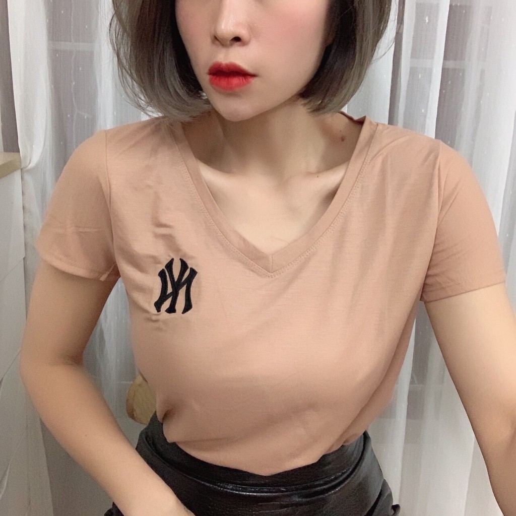 Áo Phông Giấy Cổ Tim Chữ Ny_Xưởng May Quang Anh