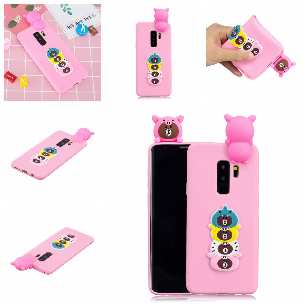 Ốp điện thoại silicone hoạ tiết mèo hoạt hình xinh xắn cho Samsung s9plus | BigBuy360 - bigbuy360.vn