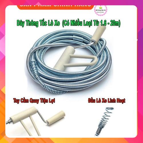 Dây thông cống lò xo,Dụng cụ thông cống đa năng 5m,7m,3m,10m,HUY HOÀNG chất lượng cao