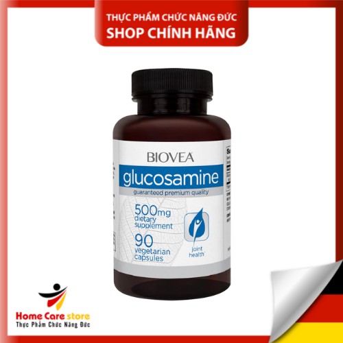 Viên Uống Bổ Khớp - Viên Uống Hỗ Trợ Xương Khớp Biovea Glucosamine 500mg 90 Viên, Ngừa Loãng Xương, Đau Xương Khớp