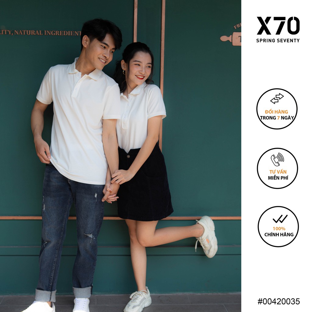 Áo Polo Nữ Trắng Ngắn Tay Dáng Ôm Thời Trang X70 - 00420035