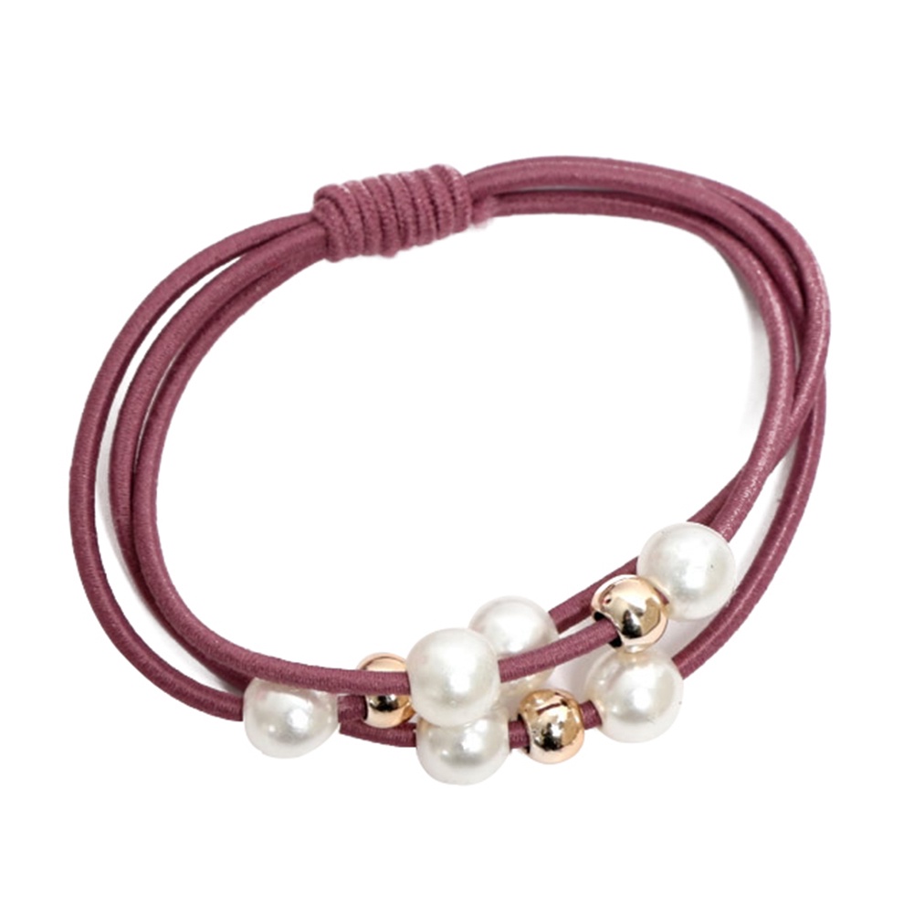 Dây buộc tóc xỏ ngọc trai nhân tạo phong cách thời trang nữ tính