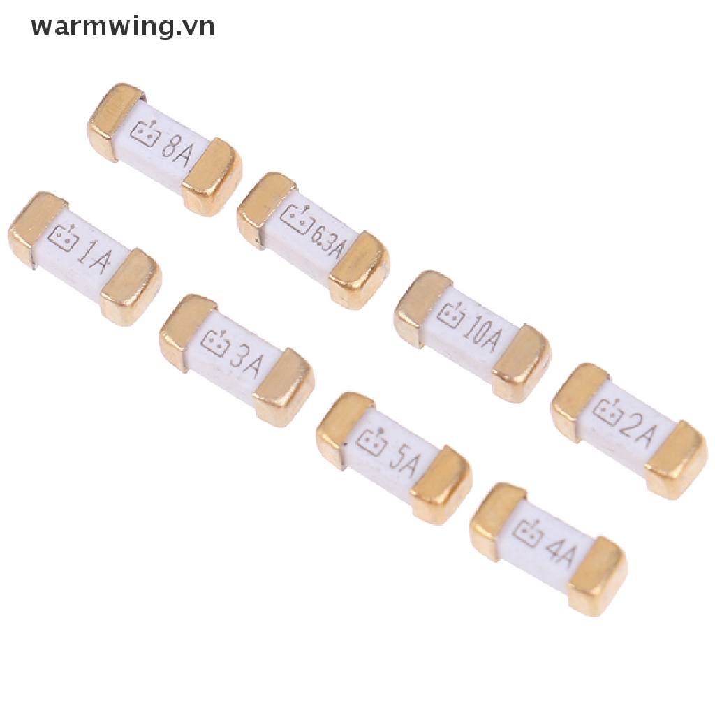 10 chiếc chân vàng 1808 125v 0451 SMD thổi nhanh cầu chì cực nhanh 1a đến 10A