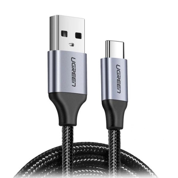 Cáp Sạc Nhanh USB Type C 3.0 18W Dây Dù Đầu Hợp Kim Nhôm US288 Ugreen Chính Hãng