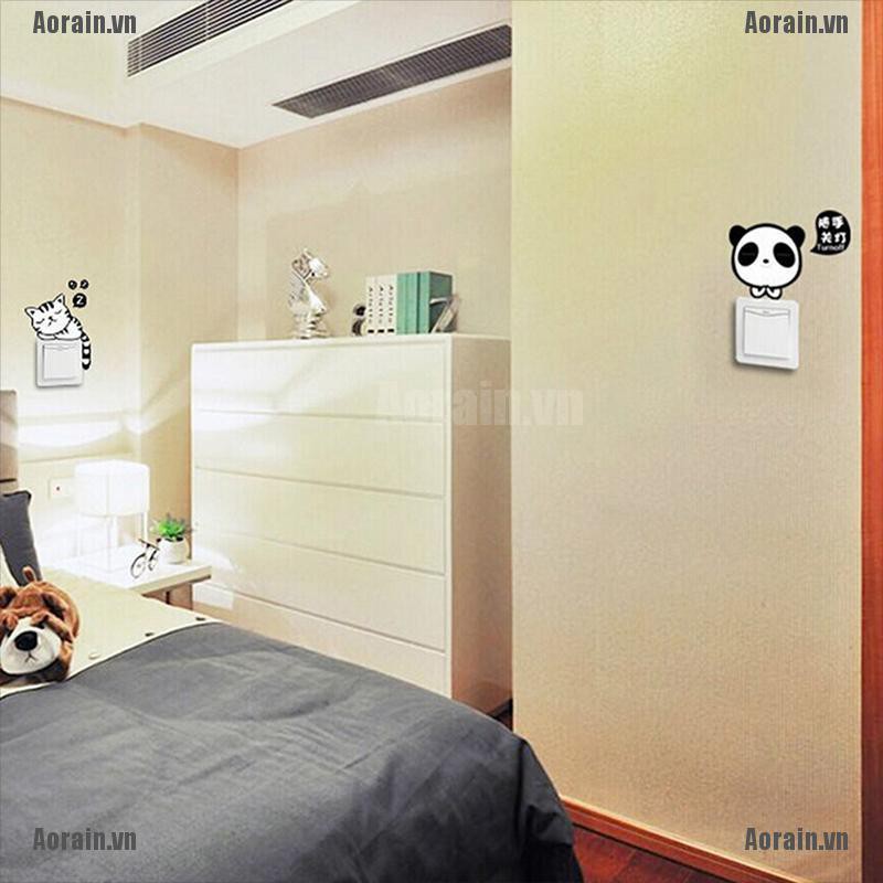 Set 11 Sticker Dán Tường Hình Động Vật Hoạt Hình Xinh Xắn