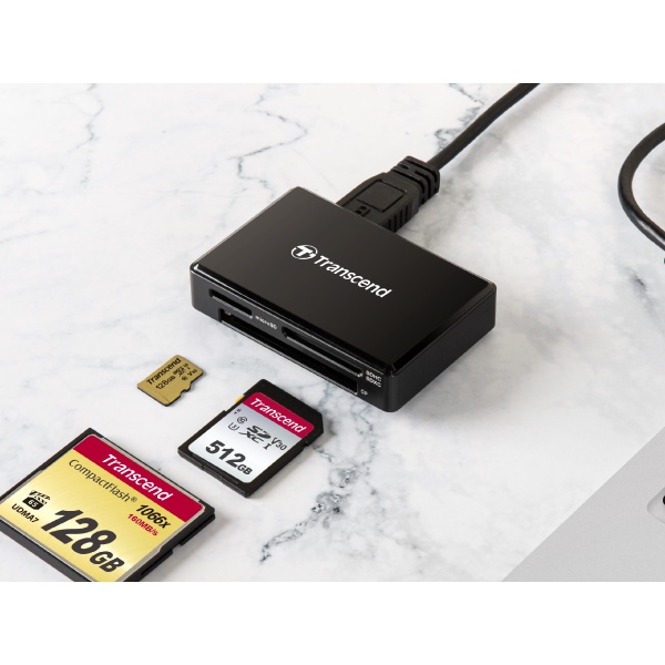 Đầu đọc thẻ nhớ usb 3.1 5Gbps Transcend F8 đọc được thẻ nhớ CF/SD/MicroSD