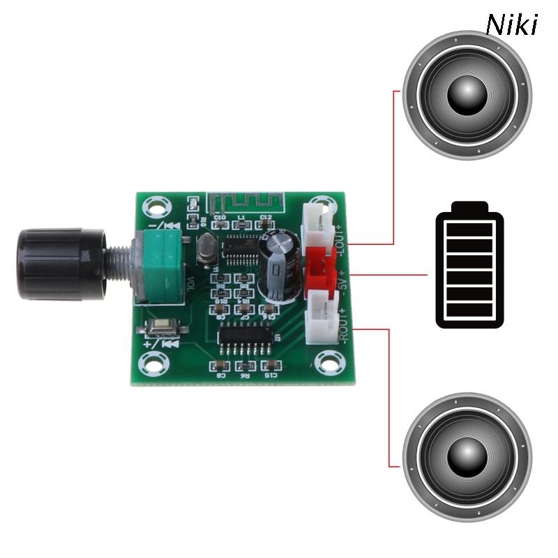Bo Mạch Khuếch Đại Công Suất Thấp Cho Loa Bluetooth 5.0 Không Dây Niki Xh-A158 PAM8403