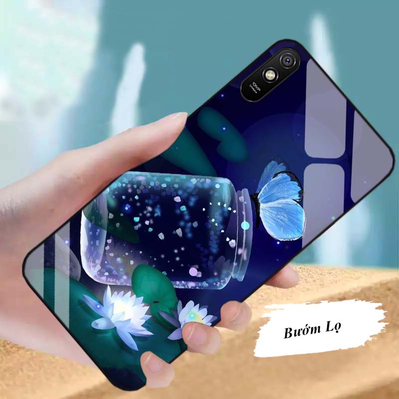 Ốp Lưng Xiaomi Redmi 9A Lưng Kính Cường Lực Cao Cấp Mới Nhất