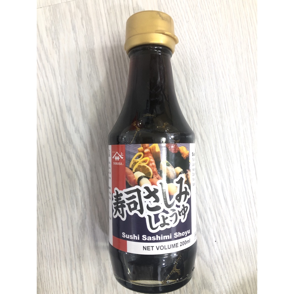 [Hàng chuyên ăn sushi - sashimi] Nước tương Sushi & Sashimi YAMAMORI và YAMASA - Chai 200ml