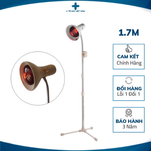 Đèn Gù Khám Bệnh Và Chiếu Tia HỒNG NGOẠI Chân Cao 1.7M TNE ( Có Kèm BÓNG Và DIMMER )