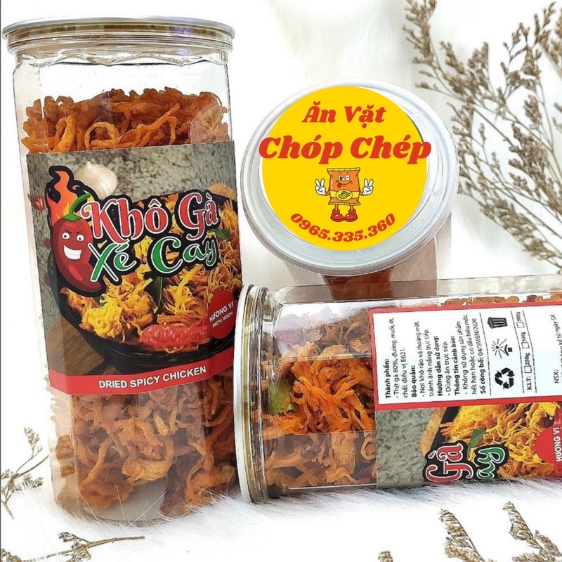 [Ăn Là Ghiền] Khô Gà Lá Chanh 300g Thơm Ngon - Vệ Sinh - Tiện Lợi