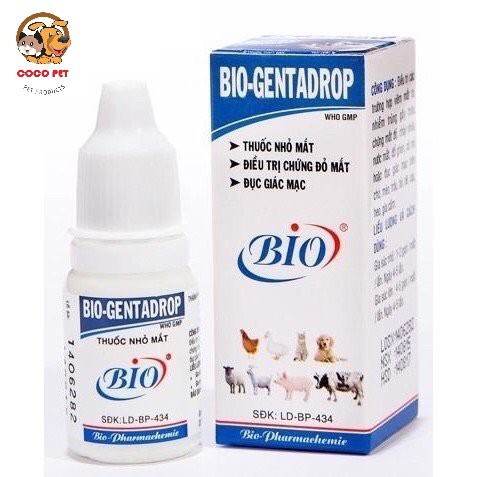 Nước Nhỏ Mắt Bio GentaDrop 10ml Cho Chó Mèo