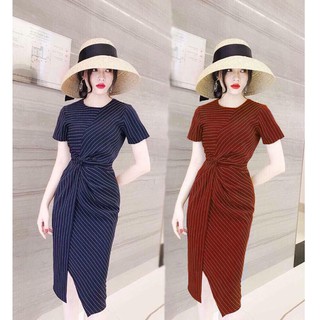 Đầm dự tiệc xoắn eo sang trọng - nhiều size form dáng chuẩn, dễ mặc dự tiệc, công sở