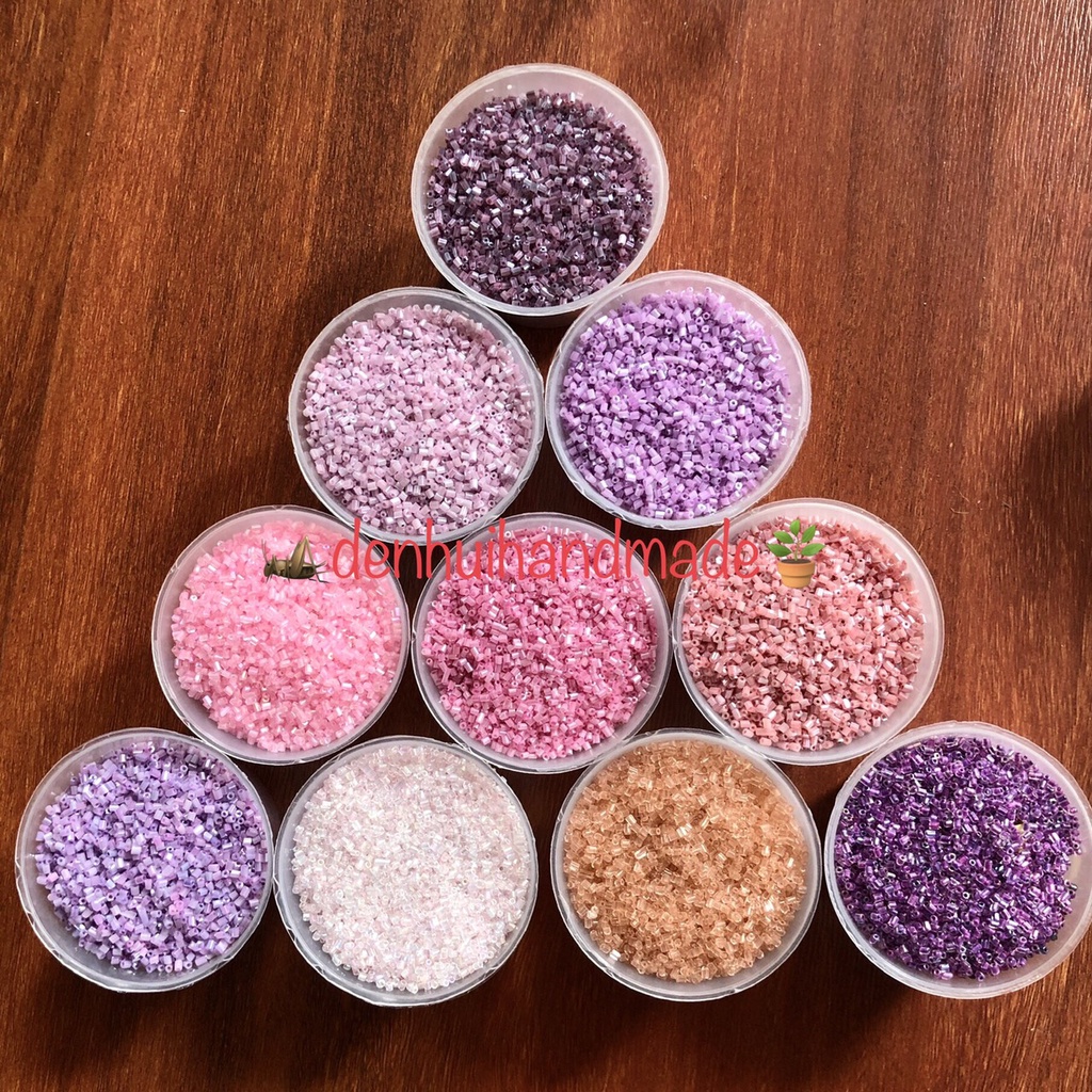 20gr Cườm Ống/ Cườm Trúc Thủy Tinh 2,5mm [Link 1]