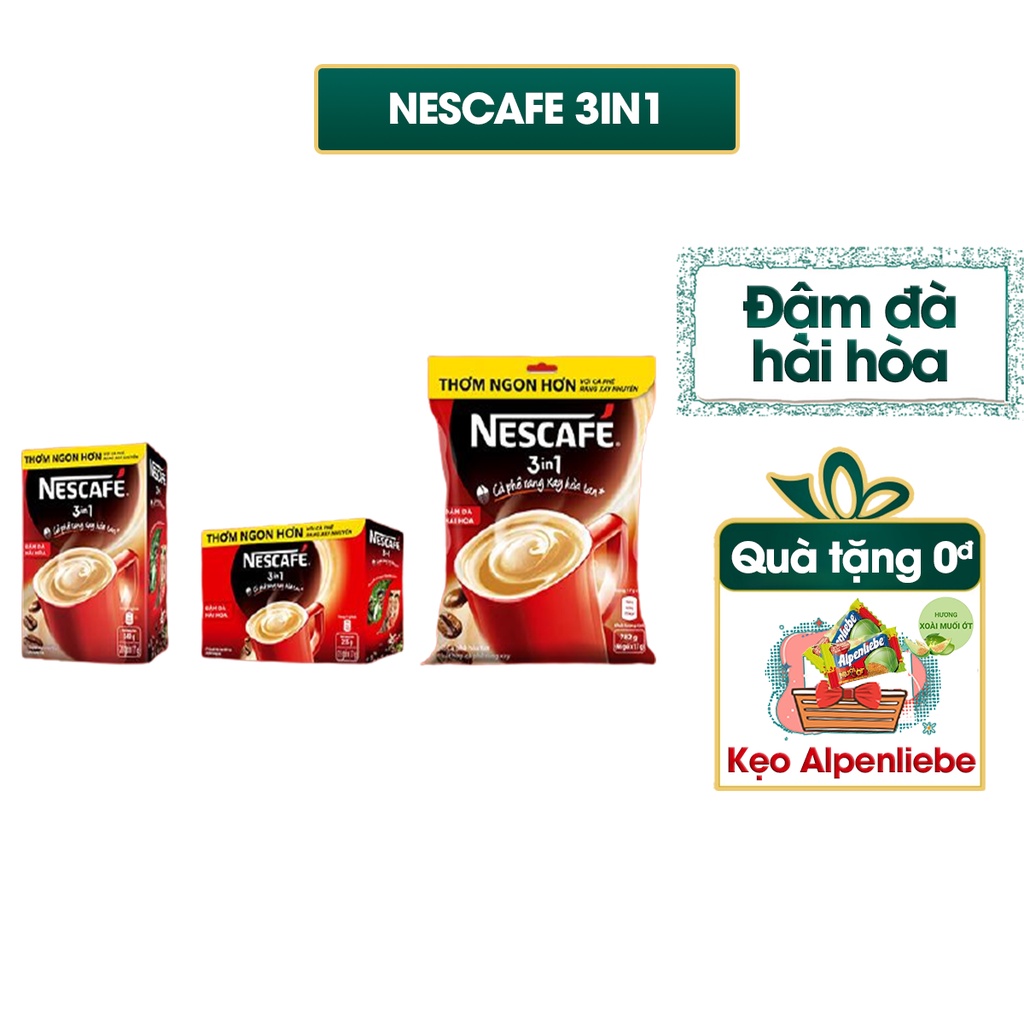 Cà phê sữa NesCafé 3 in 1 đậm đà hài hòa | WebRaoVat - webraovat.net.vn