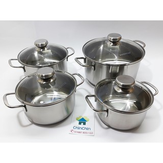 Bộ 4 nồi inox Five Star Tân Hợp Thành