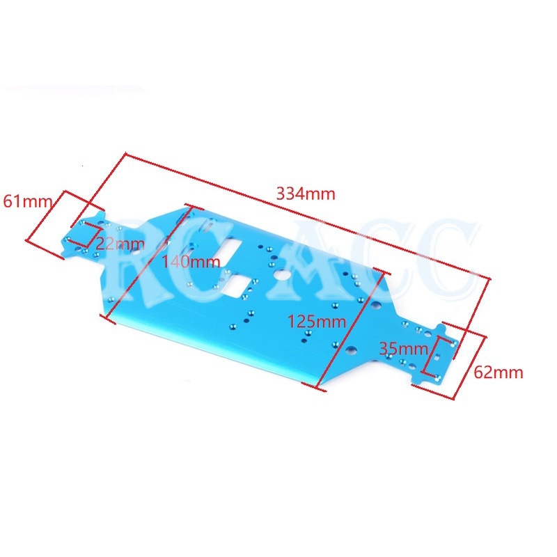 Khung Nâng Cấp 06056 Bằng Hợp Kim Nhôm Cho Xe Điều Khiển HSP 94109 94110 94155 94166 94188 Nitro Tỉ Lệ 1/10