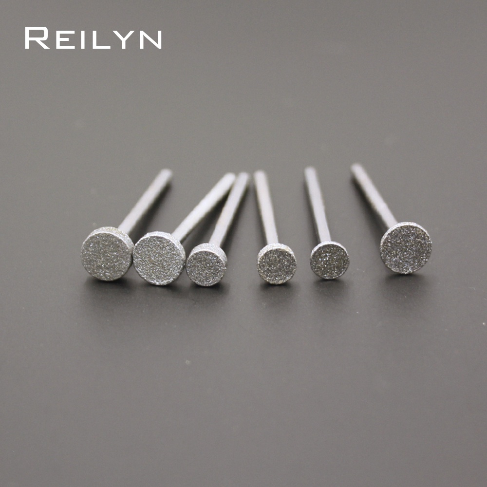 Bộ 6 Mũi Mài Phẳng 150 Chất Lượng Cao#Boron Đầu Mài Kim Cương Đánh Bóng Chuyên Dụng bits