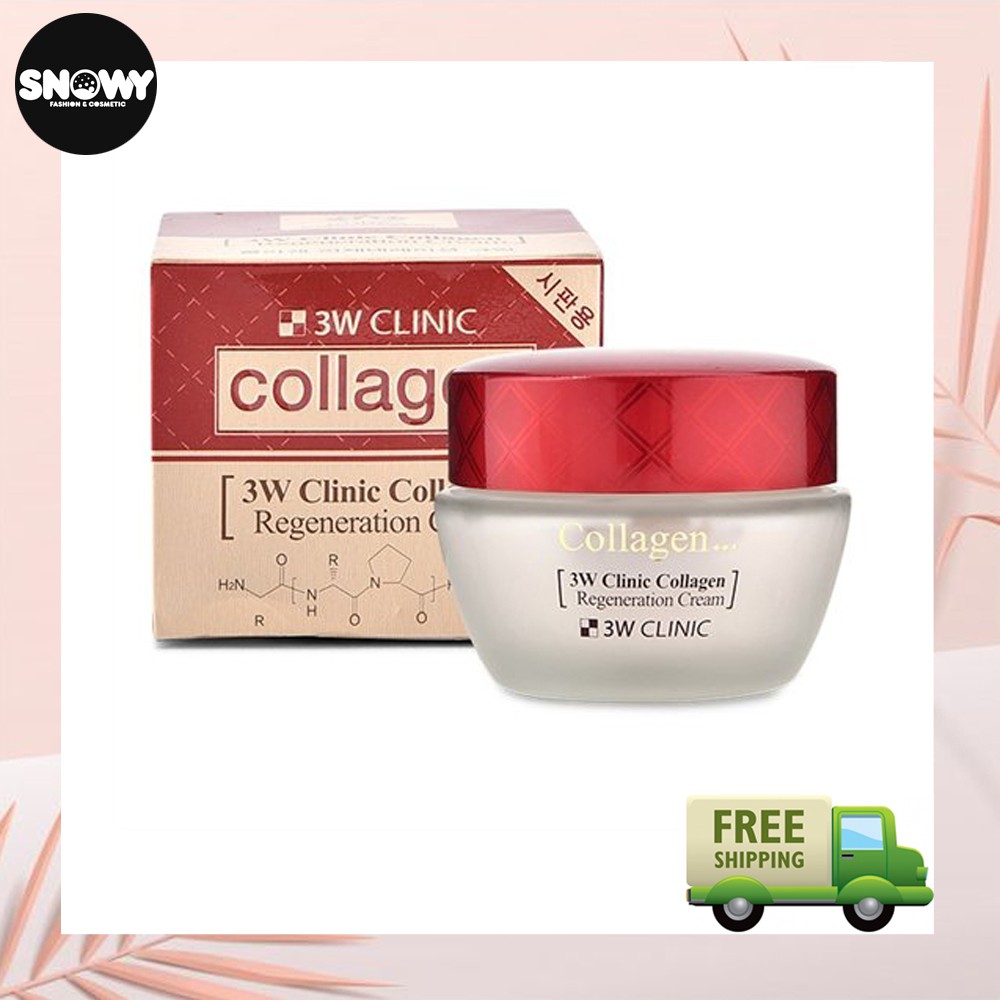 Kem dưỡng trắng da 3W Clinic Collagen Whitening Cream