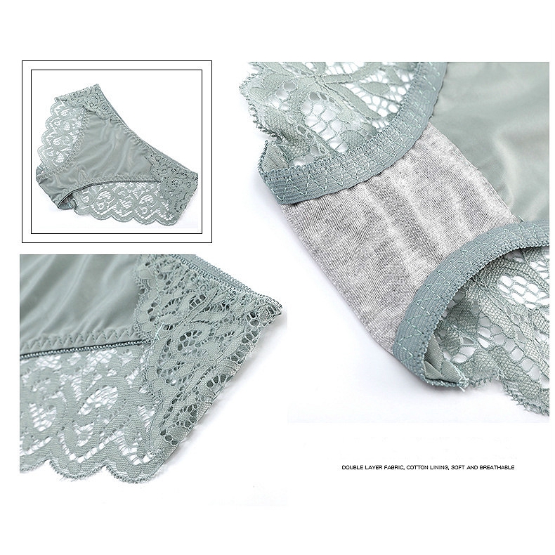 Gathered underwear without rims sexy lace bra set | BigBuy360 - bigbuy360.vn