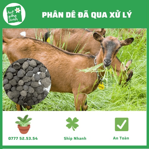 Phân Dê Đã Xử Lí (2kg) - Chuyên Trồng Các Loại Rau, Củ Quả, Hoa Cảnh