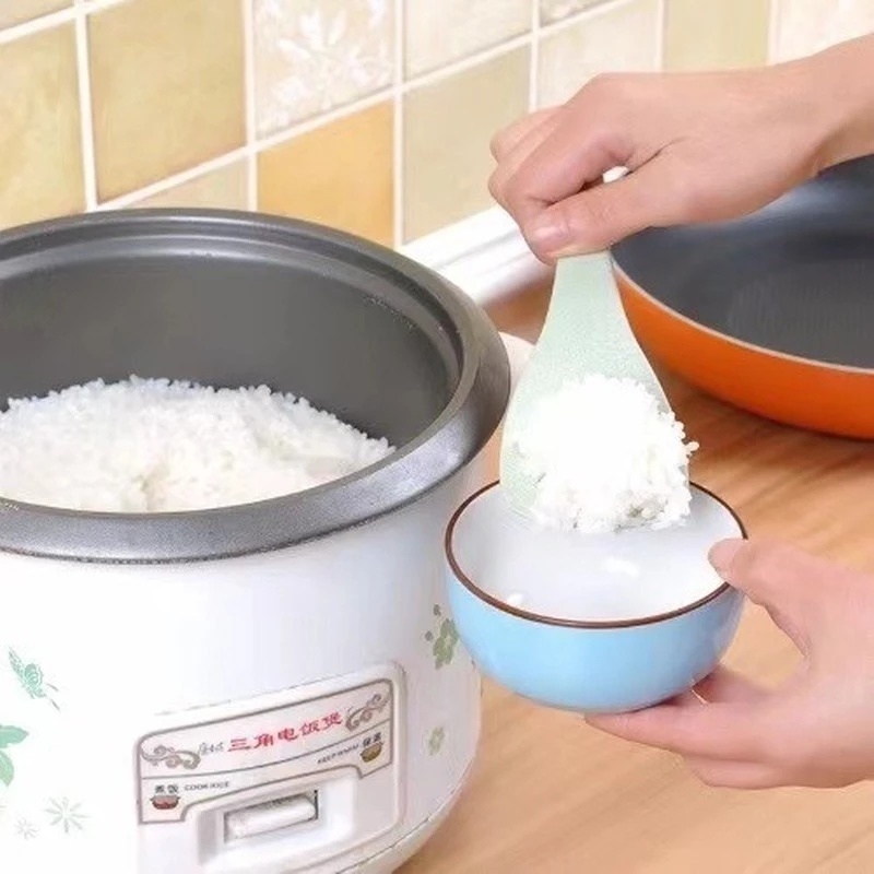 Muỗng Múc Cơm Chống Dính Tay Cầm Dài Màu Sắc Ngọt Ngào