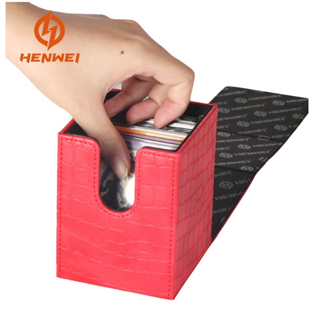 [ Phụ kiện RẺ NHẤT SHOPEE ] Hộp đựng bài Yugi bằng da cao cấp - Deckbox Years Guard Henwei
