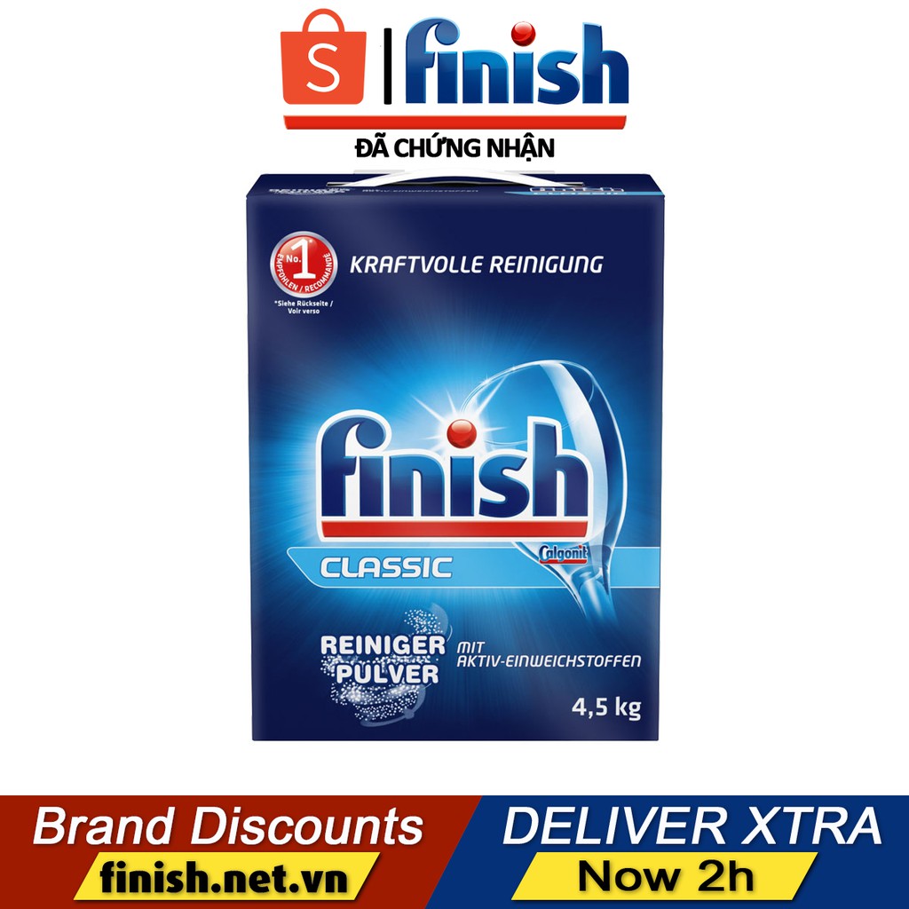 Bột rửa bát Finish Classic - Chuyên dụng dành cho máy rửa chén bát