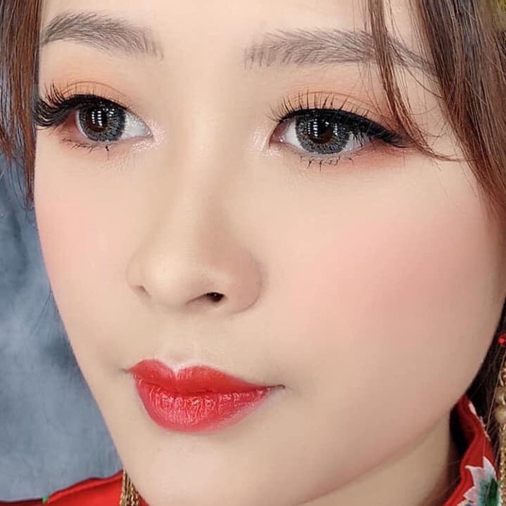 Kính áp tròng Sky Lens -Glamour Gray 0-6 Độ-Made in Korea Chính Hãng Dia14.50