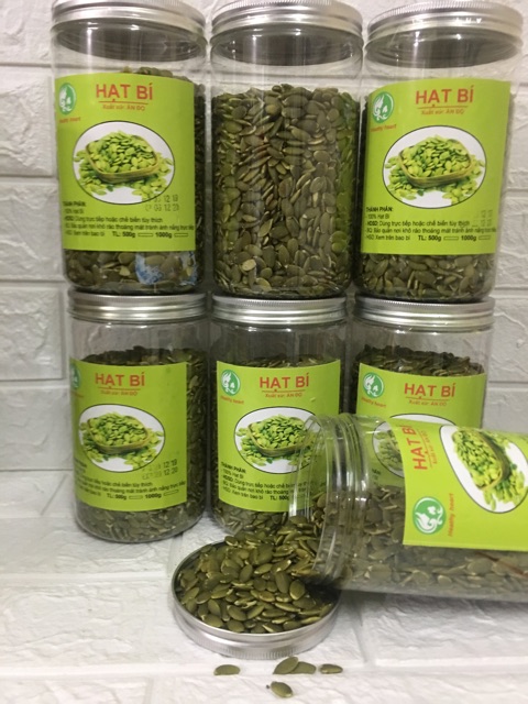 1kg Nhân Hạt Bí Xanh Ấn Độ rang chín hộp