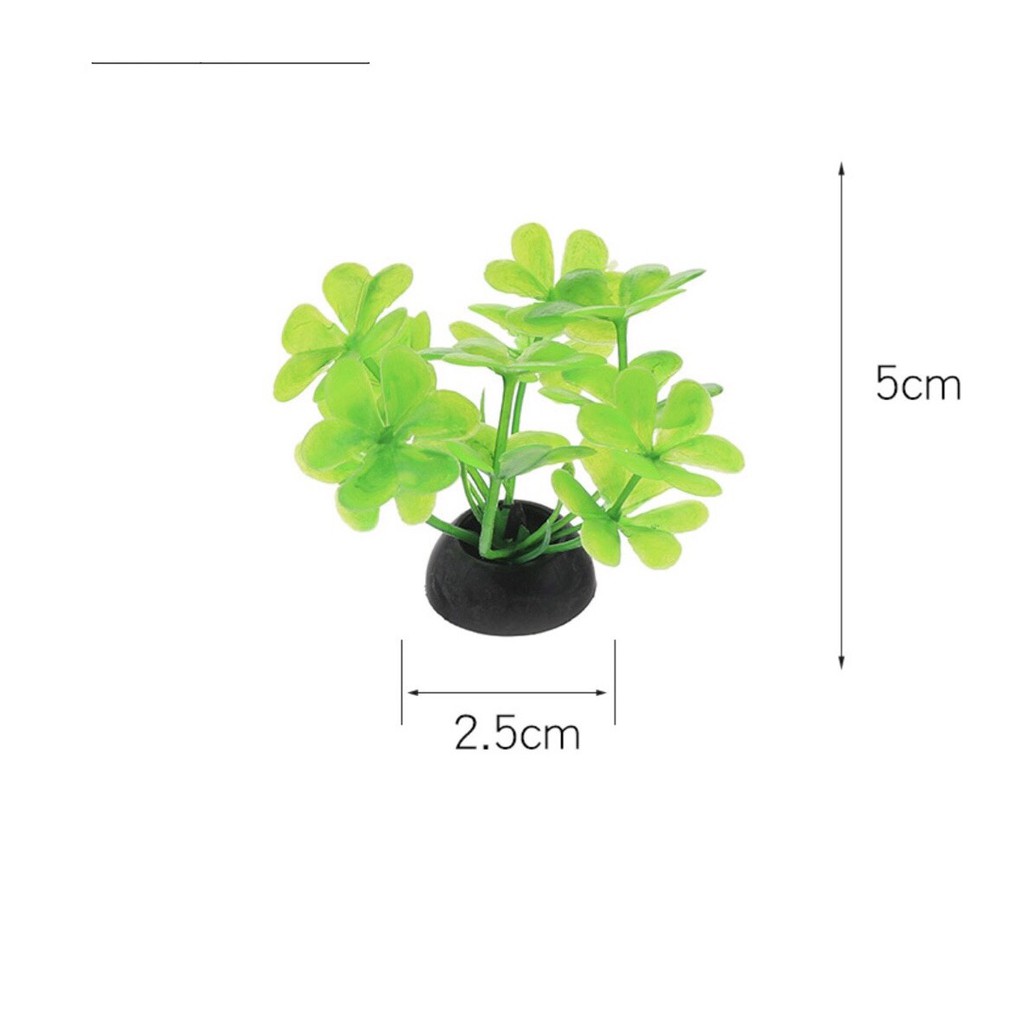 Cây nhựa trang trí bể cá mini đẹp( 2,5 - 5 cm)