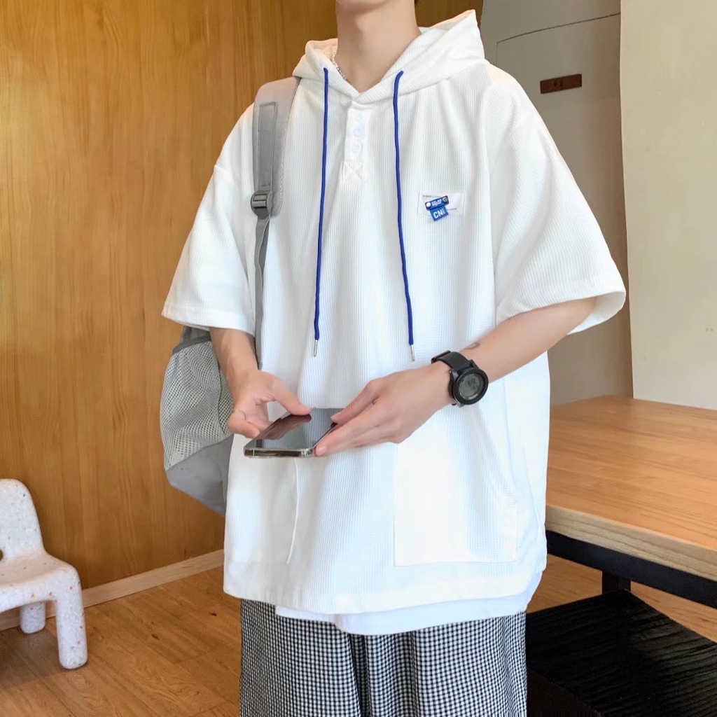 Áo Hoodie Áo Phông Nam Ngắn Tay Thời Trang Hàn Quốc Đơn Giản Dành Cho Nam áo phông nữ form rộng áo thun thể thao