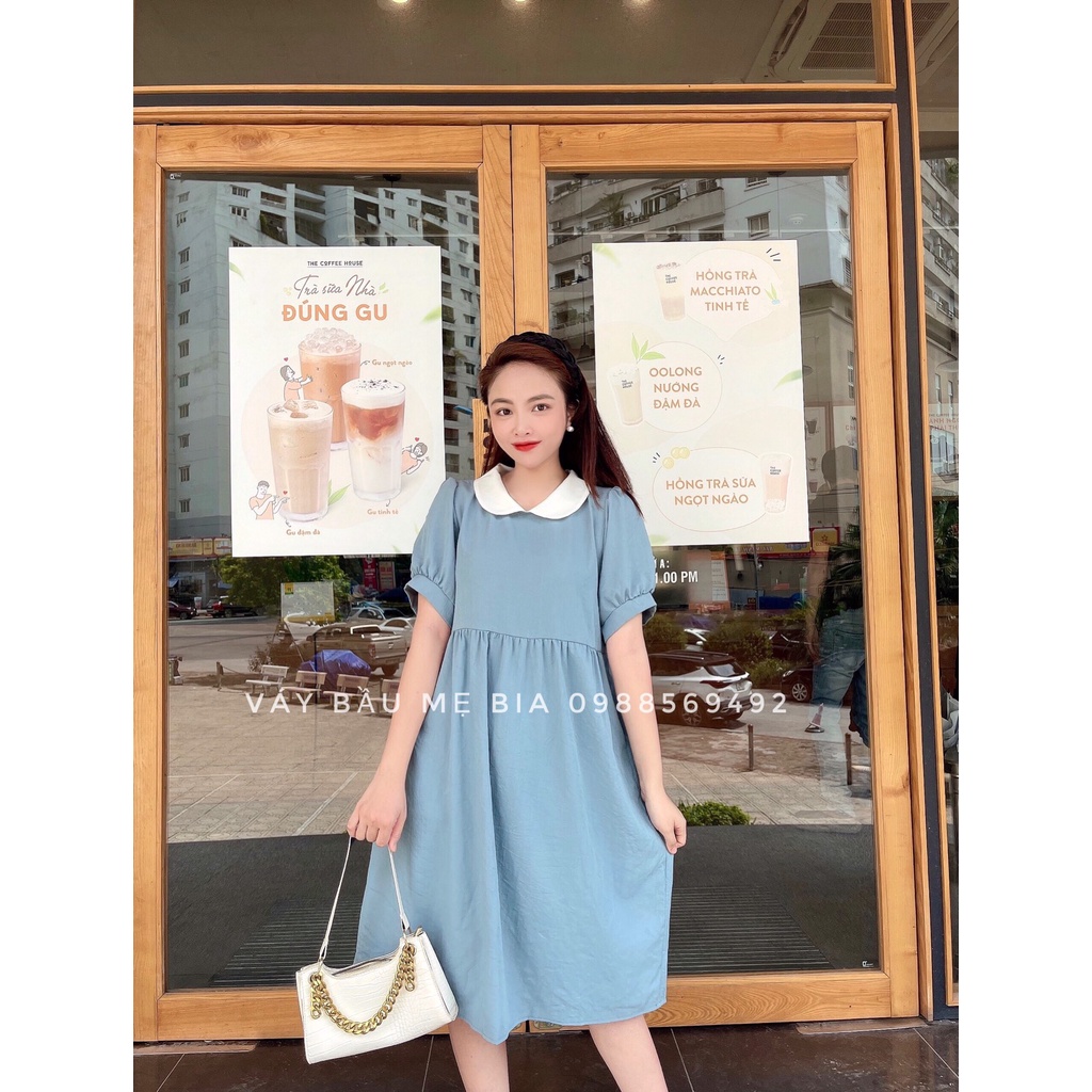 Đầm bầu công sở Váy bầu thiết kế GuMe hàng may riêng theo yêu cầu của khách