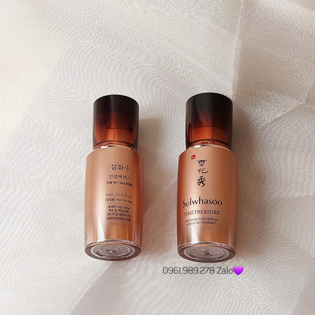 Serum Sulwhasoo Thông Đỏ - chống lão hóa dòng Thông Đỏ Timetreasure Invigorating mini 4ml