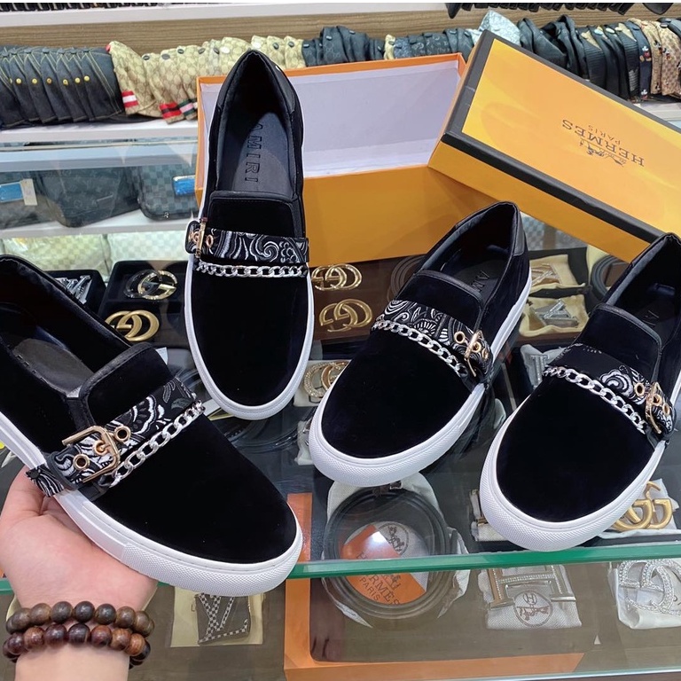 Giày Slipon ☀ FULLBOX BILL TÚI ☀ Giày Slipon Amiri phối xích siêu cấp fullbox [ 83TC ]