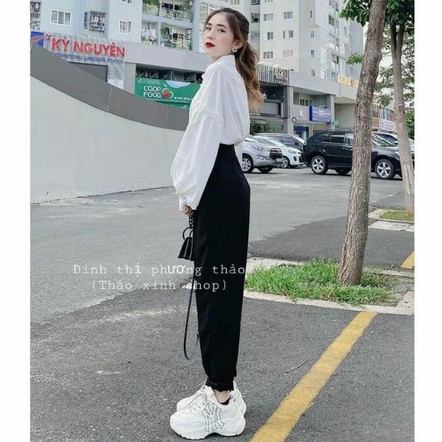 Quần baggy vải 4 khuy ulzzang hot trend siêu xinh | BigBuy360 - bigbuy360.vn