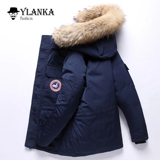 Áo Khoác Nam Cao Cấp 2023 - Áo Khoác Mũ Lông Dày Ấm Áp