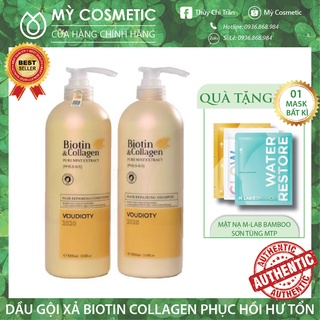 ✅[ Biotin ] Dầu Gội Xả Phục Hồi Biotin Vàng - Biotin Collagen Repairing 1000ml Chính Hãng