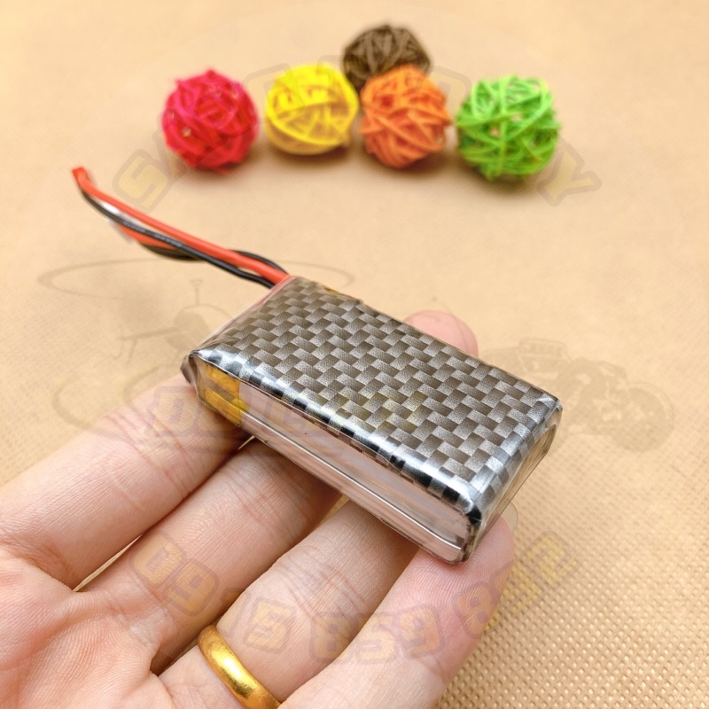 Pin Lipo 2S 7.4V 850mAh 25C cho máy bay Zy740 Mig740