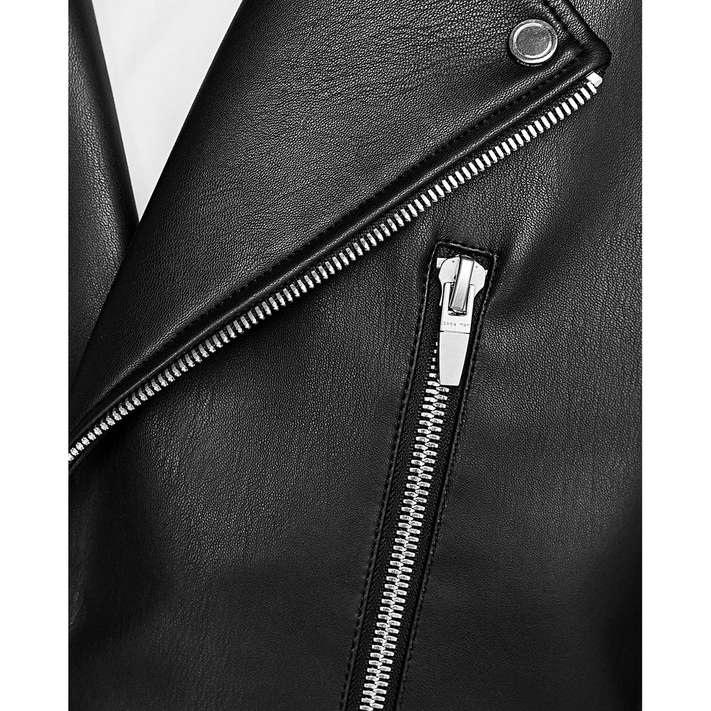 Áo khoác da Zara biker jacket nam auth chính hãng