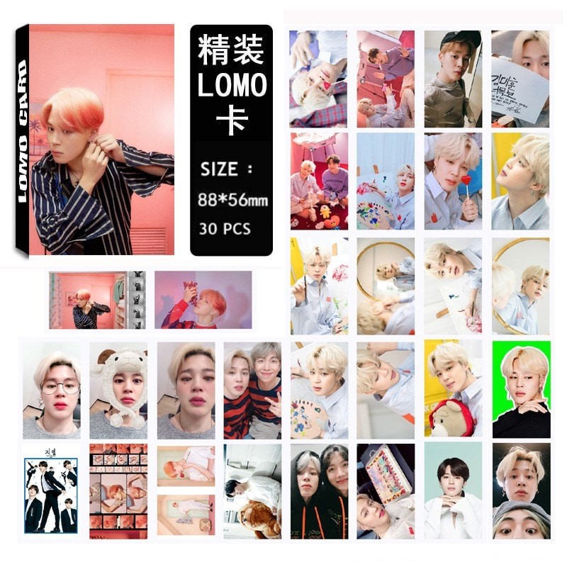 BỘ 20 LOMO BTS và THÀNH VIÊN BOY WITH LUV