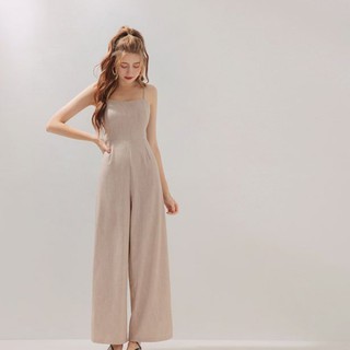 Jumpsuit dài ống rộng thắt nơ sau nữ Air Space 2020111033