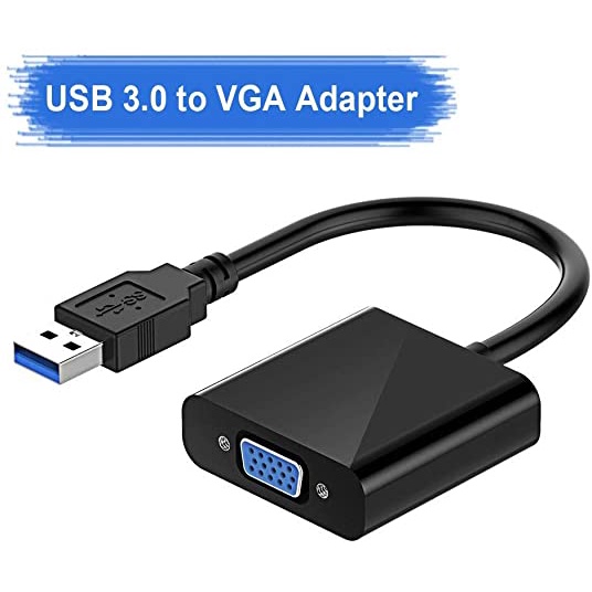 Cáp chuyển đổi USB 3.0 to VGA Full HD xuất hình từ ngõ usb, gắn thêm màn hình cho máy tính