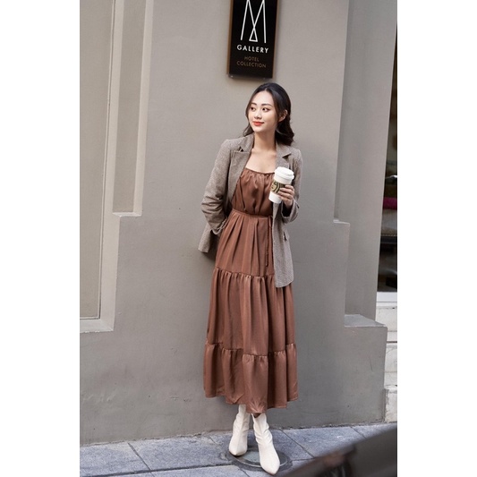 Ceci Cela - Đầm 2 Dây Dáng Suông Dài Sang Trọng Maya