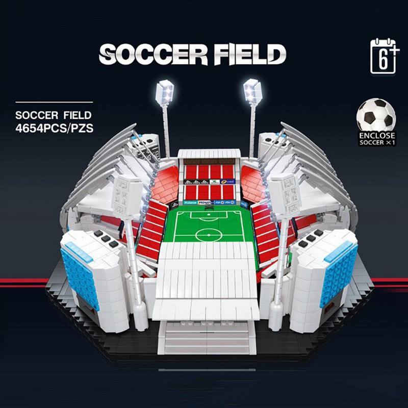 Đồ chơi Lắp ghép Mô hình SOCCER FIELD Sports Architecture Citys football stadium Sân bóng 90008
