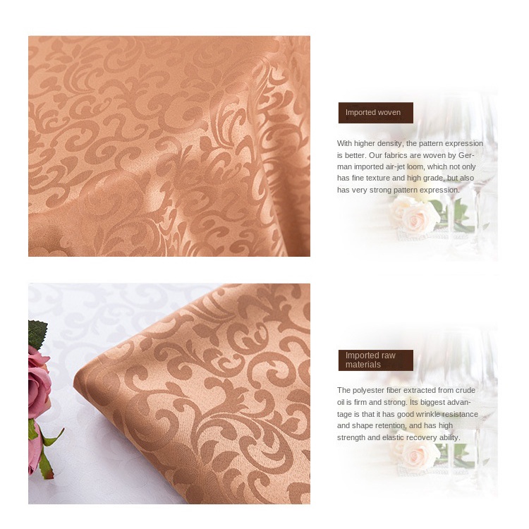 Khăn Trải Bàn Tròn Màu Trắng Bằng Chất Liệu 100% Poly Chất Lượng Cao Dùng Để Trang Trí Tiệc