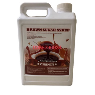 Siro đường đen Chanty 2,8 Lít/ can (Brown Sugar Syrup) sản xuất theo công nghệ Đài Loan