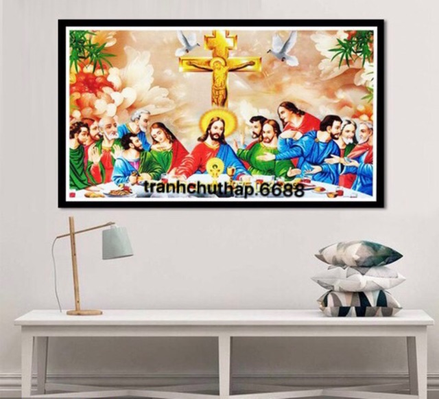 Tranh đính đá 12 vị Tông đồ Chúa DF2893 kt 120x70cm