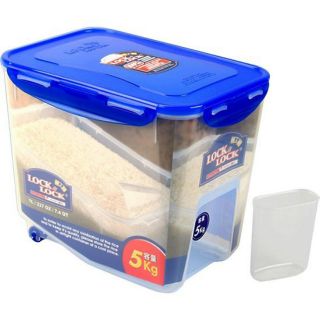 Thùng đựng gạo Lock&lock 7L ( 5kg) có bánh xe HPL500